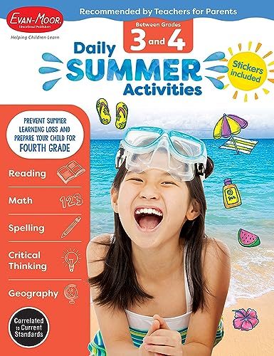 Daily Summer Activities: Moving from 3rd Grade to 4th Grade, Grades 3-4